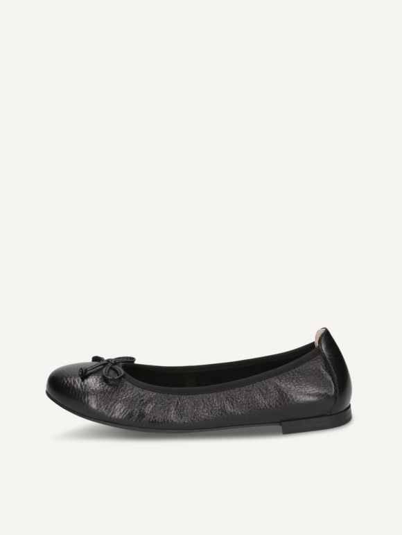 Caprice Ballerina - Schwarzes Hirschleder