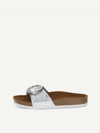 Caprice Pantolette - Silbermetallic