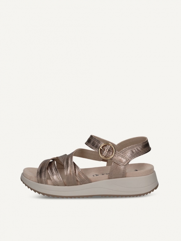 Caprice Sandale - Taupe-Metallic