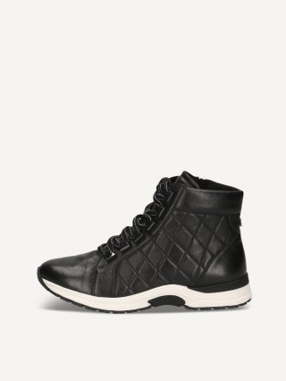 Caprice Stiefelette - Schwarzes Nappaleder