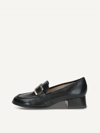 Caprice Slipper - Schwarzes Nappaleder