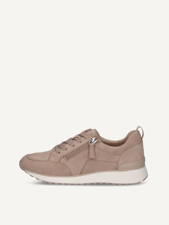 Caprice Sneaker - Sandfarbenes Wildleder