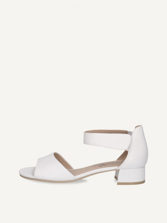 Caprice Sandalette - Weißes Nappaleder