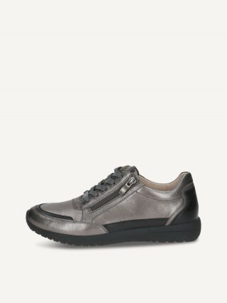 Caprice Sneaker - Dunkelgraues Metallleder