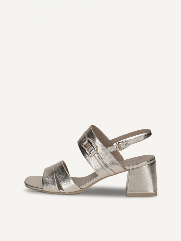 Caprice Sandalette - Platin Metal.