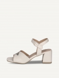 Caprice Sandalette - Vanillefarbenes Wildleder