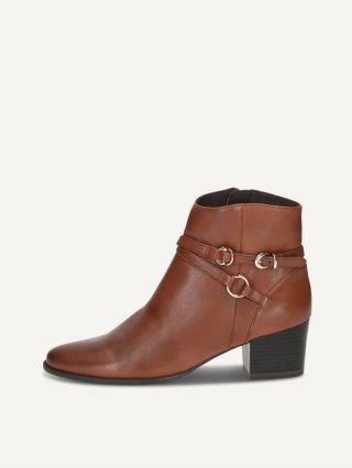 Caprice Stiefelette - Cognac-Nappaleder