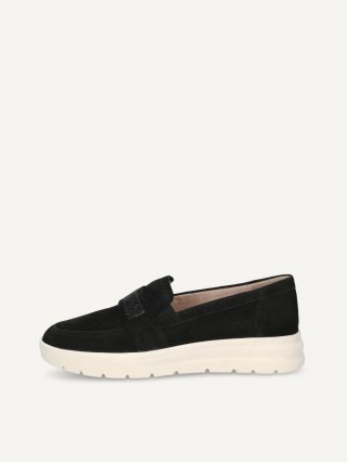 Caprice Slipper - Schwarzes Wildleder