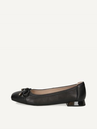 Caprice Ballerina - Schwarzes Nappaleder