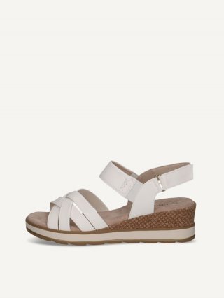 Caprice Sandalette - Weißes Nappaleder