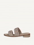 Caprice Pantolette - Taupefarbenes Wildleder