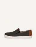 Caprice Slipper - Schwarzes Kammleder