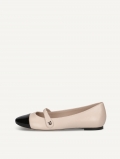 Caprice Ballerina - Beige/Schwarz