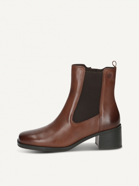 Caprice Stiefelette - Cognacfarbenes Nappaleder