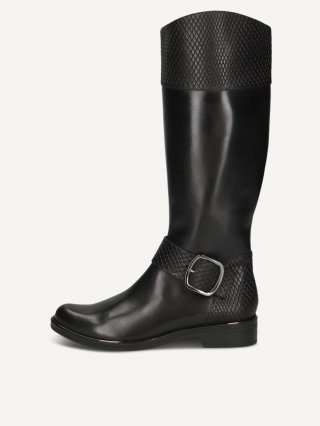 Caprice Stiefel - Schwarzes Kammleder