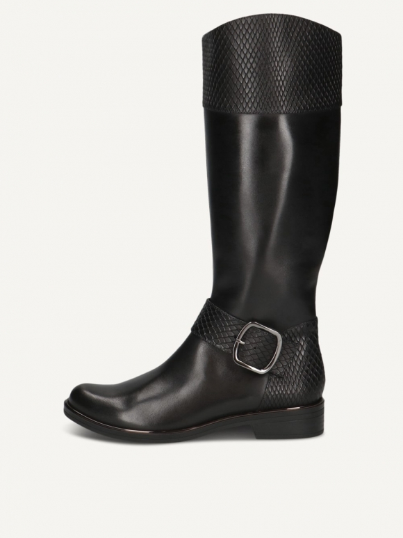 Caprice Stiefel - Schwarzes Kammleder