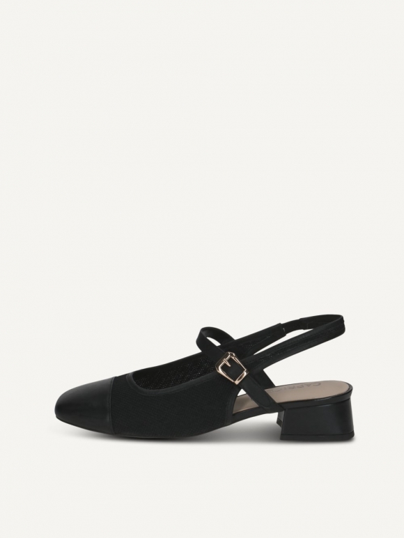 Caprice Slingpumps - Schwarzer Kamm