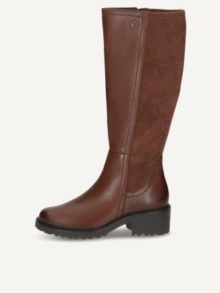 Caprice Stiefel - Cognacfarbenes Kammleder