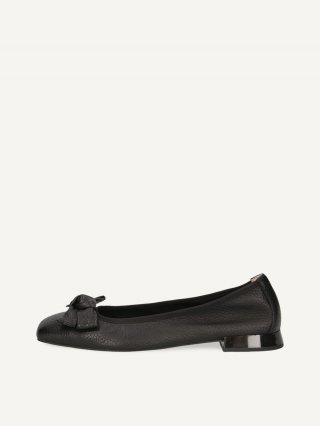 Caprice Ballerina - Schwarzes Hirschleder