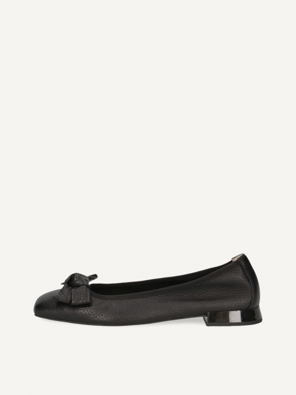 Caprice Ballerina - Schwarzes Hirschleder