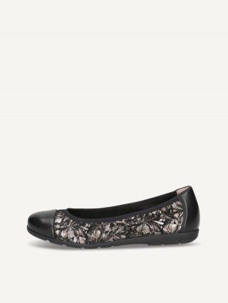 Caprice Ballerina - Schwarz / Gunmetal