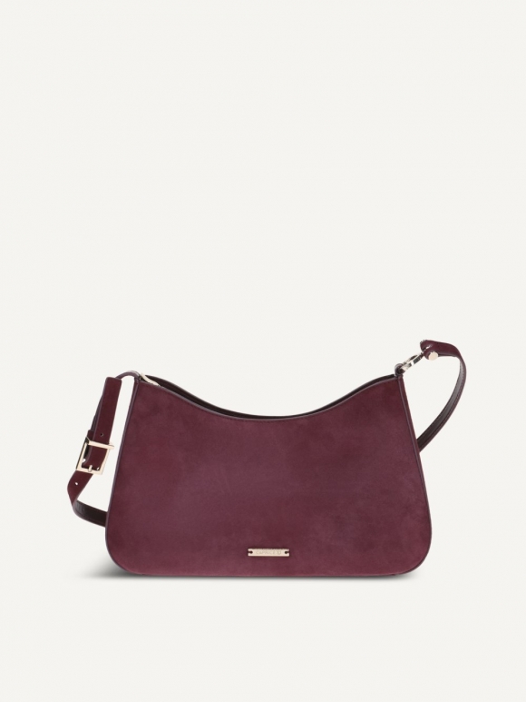 Caprice Handtasche - Bordeaux-Wildlederleder
