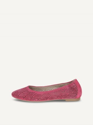 Caprice Ballerina - Rosa Wildleder