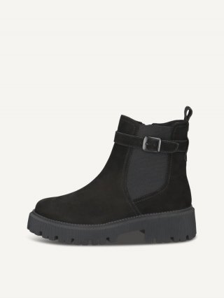 Caprice Stiefelette - Schwarzes Nubukleder