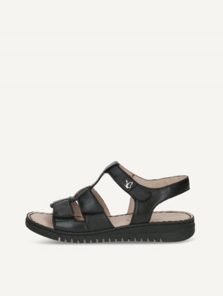 Caprice Sandalette - Schwarzes Nappa