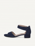 Caprice Sandalette - Ozeanfarbenes Wildleder