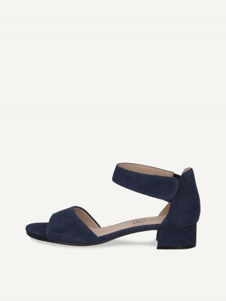 Caprice Sandalette - Ozeanfarbenes Wildleder