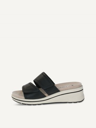 Caprice Pantolette - Schwarzes Nappa