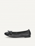 Caprice Ballerina - Schwarzes Nappaleder