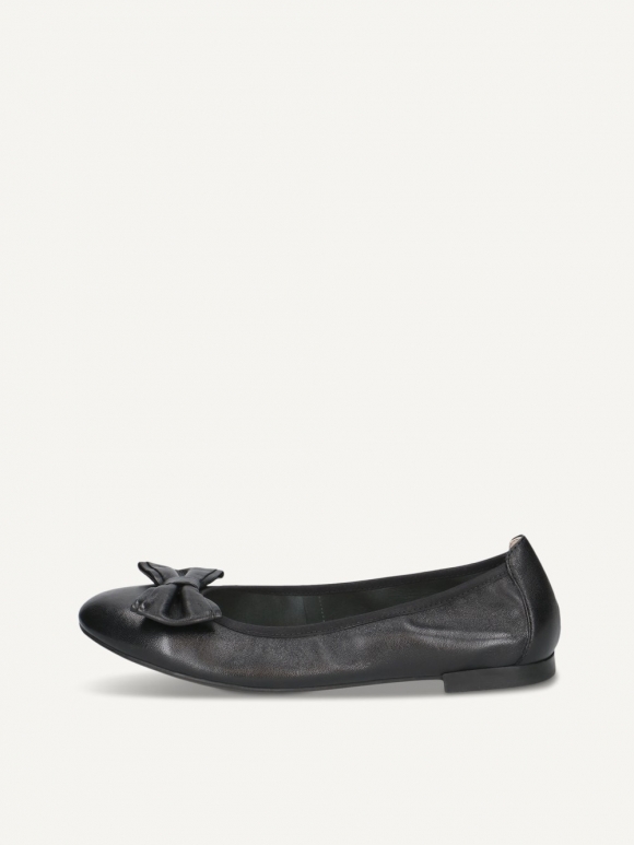 Caprice Ballerina - Schwarzes Nappaleder