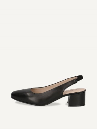 Caprice Slingpumps - Schwarzes Nappaleder