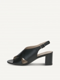 Caprice Sandalette - Schwarzes Nappaleder