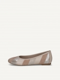 Caprice Ballerina - Taupe Metallic-Comb