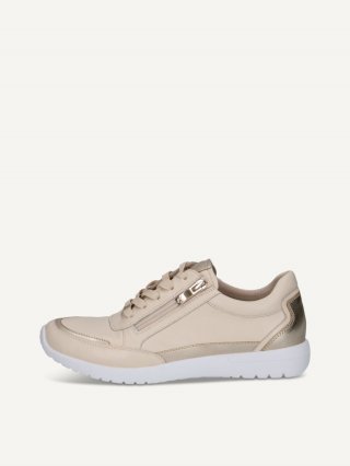 Caprice Sneaker - Creme / Gold