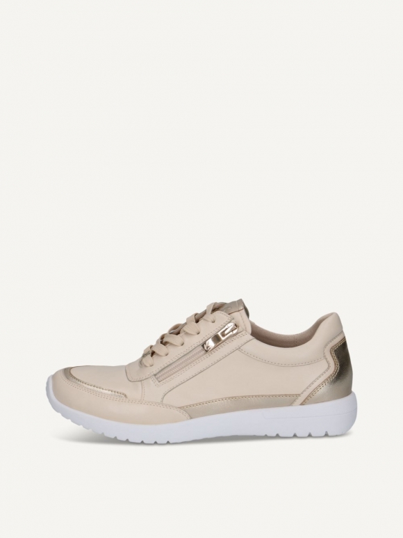 Caprice Sneaker - Creme / Gold