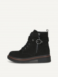 Caprice Stiefelette - Schwarzes Nubukleder