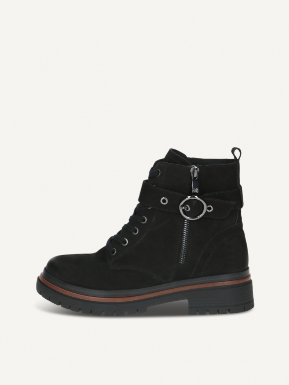 Caprice Stiefelette - Schwarzes Nubukleder