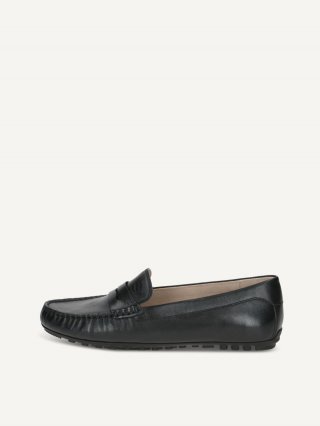 Caprice Moccassin - Schwarzes Nappa