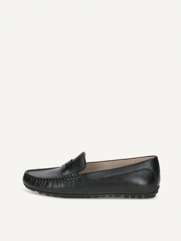 Caprice Moccassin - Schwarzes Nappa