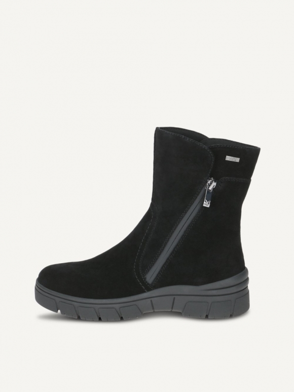 Caprice Stiefelette - Schwarzes Nubukleder