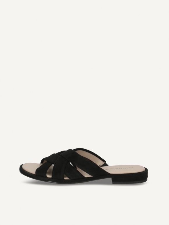 Caprice Pantolette - Schwarzes Wildleder