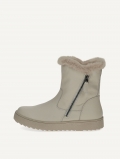 Caprice Stiefelette - Cremefarbenes Nappaleder
