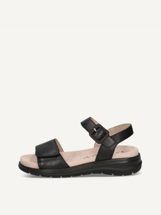 Caprice Sandale - Schwarzes Nappa