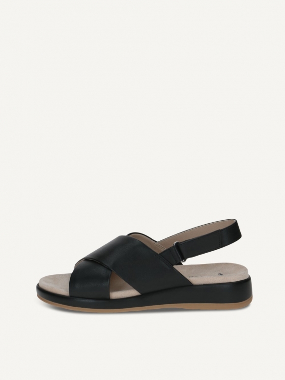 Caprice Sandale - Schwarzes Nappa