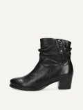 Caprice Stiefelette - Schwarzes Softnap-Lederleder