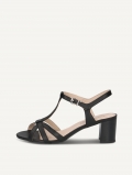 Caprice Sandalette - Schwarzes Nappaleder